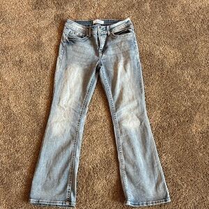 Stylish Light Blue Boot Cut Jeans for Women